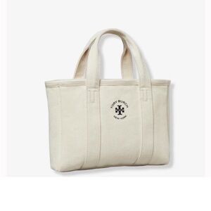 Tory Burch Cream Canvas Tote Bag